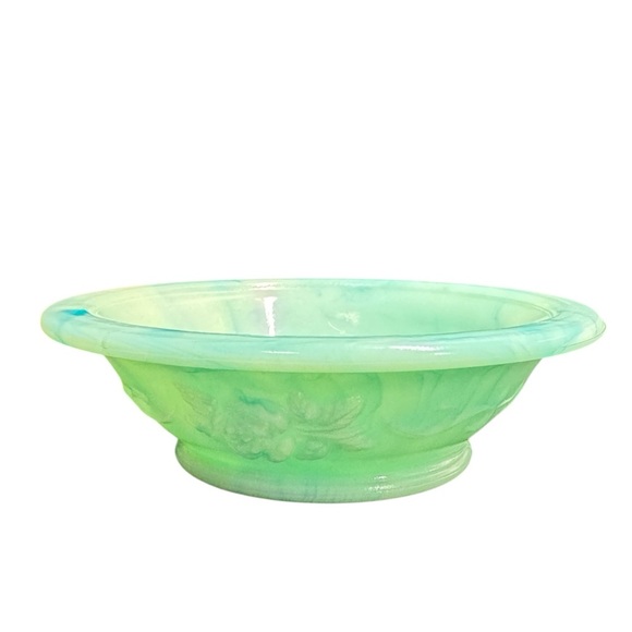 Vintage 70’s Avon Jadeite Slag Glass Cruet Set - Picture 9 of 12